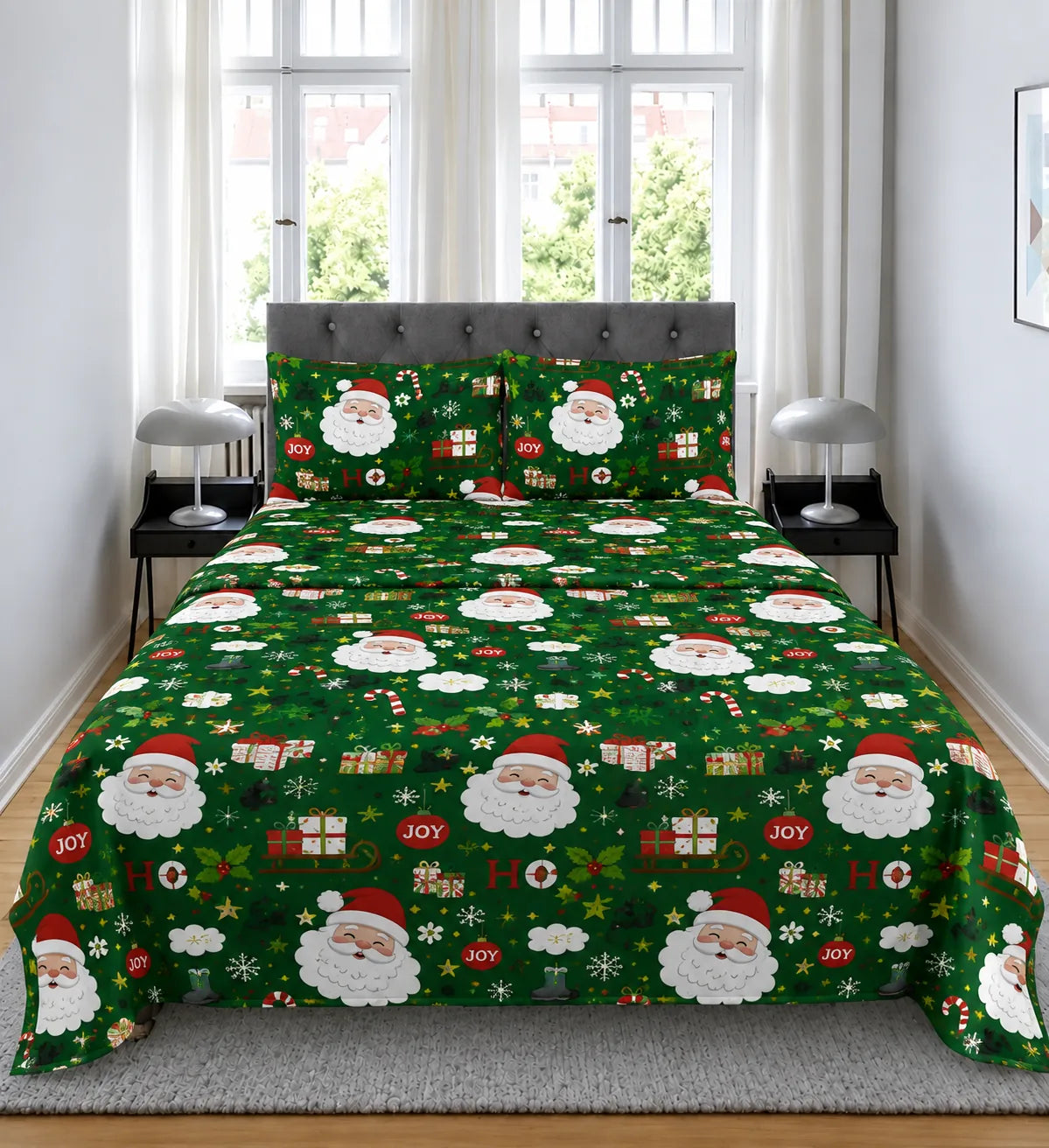 Sábanas navideñas color Verde